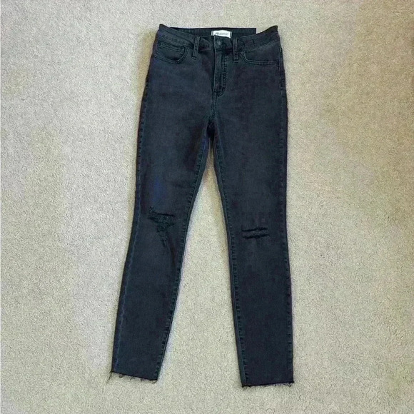 New with tags madewell Curvy High-Rise Skinny Jeans in Black Sea in size 27 - Picture 1 of 10